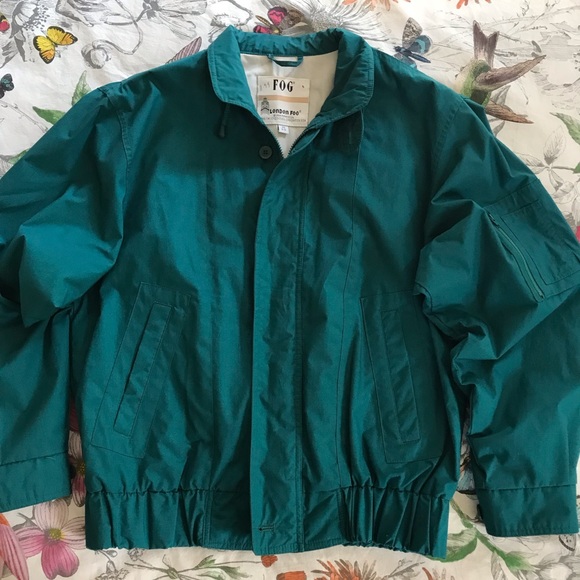 Vintage London Fog Teal Hunter Green 